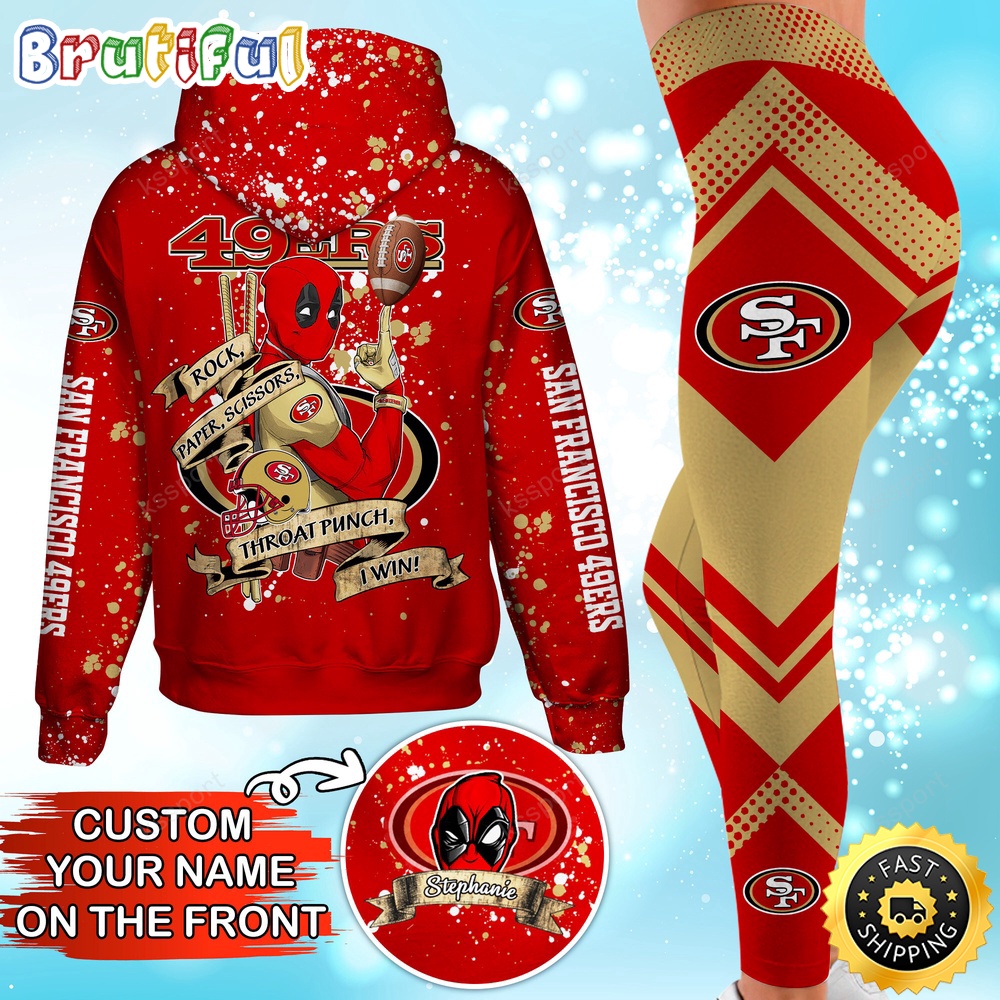 Sportswearmerch San Francisco 49ers NFL Hoodie Leggings For Fan