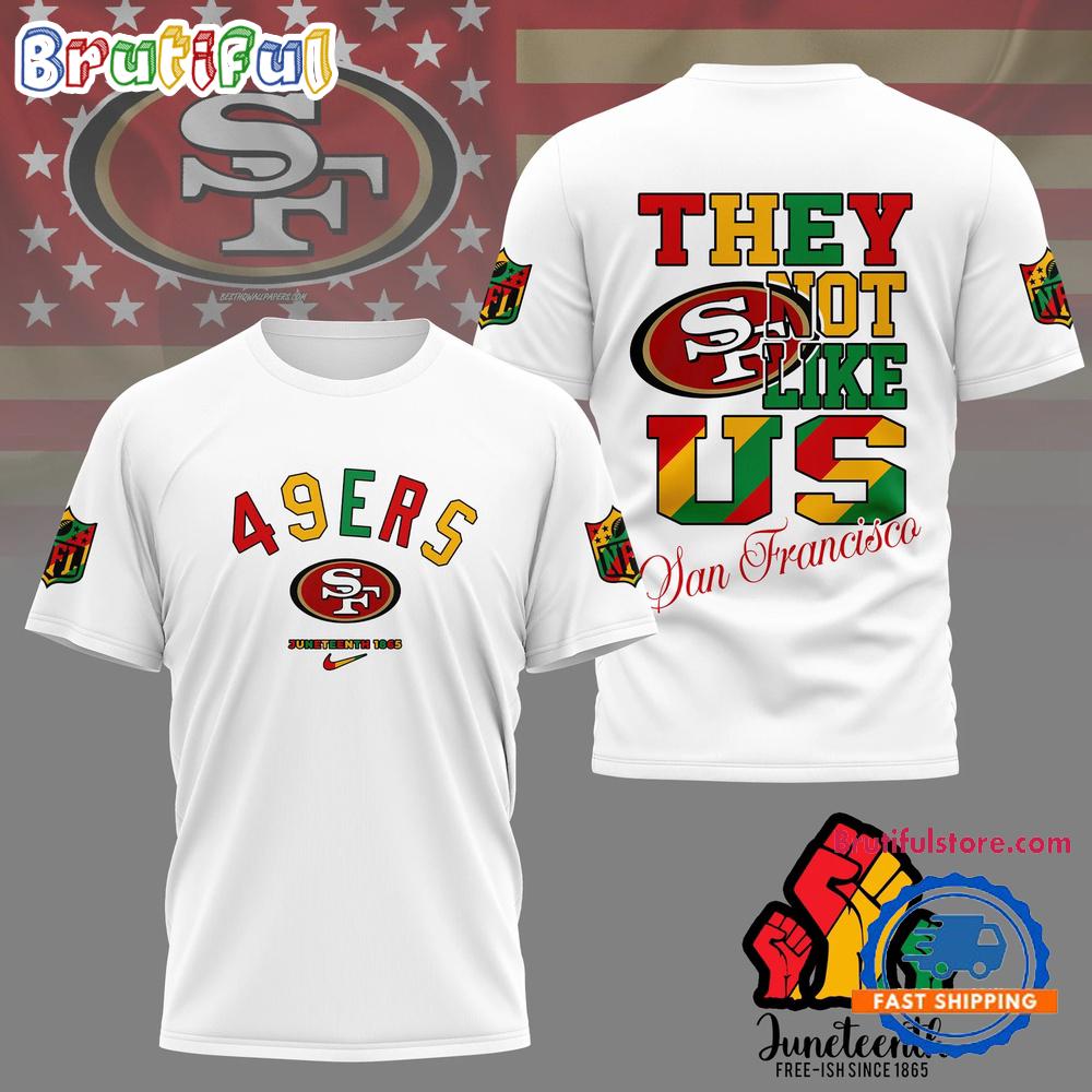 Sportswearmerch San Francisco 49ers NFL Juneteenth Freedom Day T-Shirt For Fan