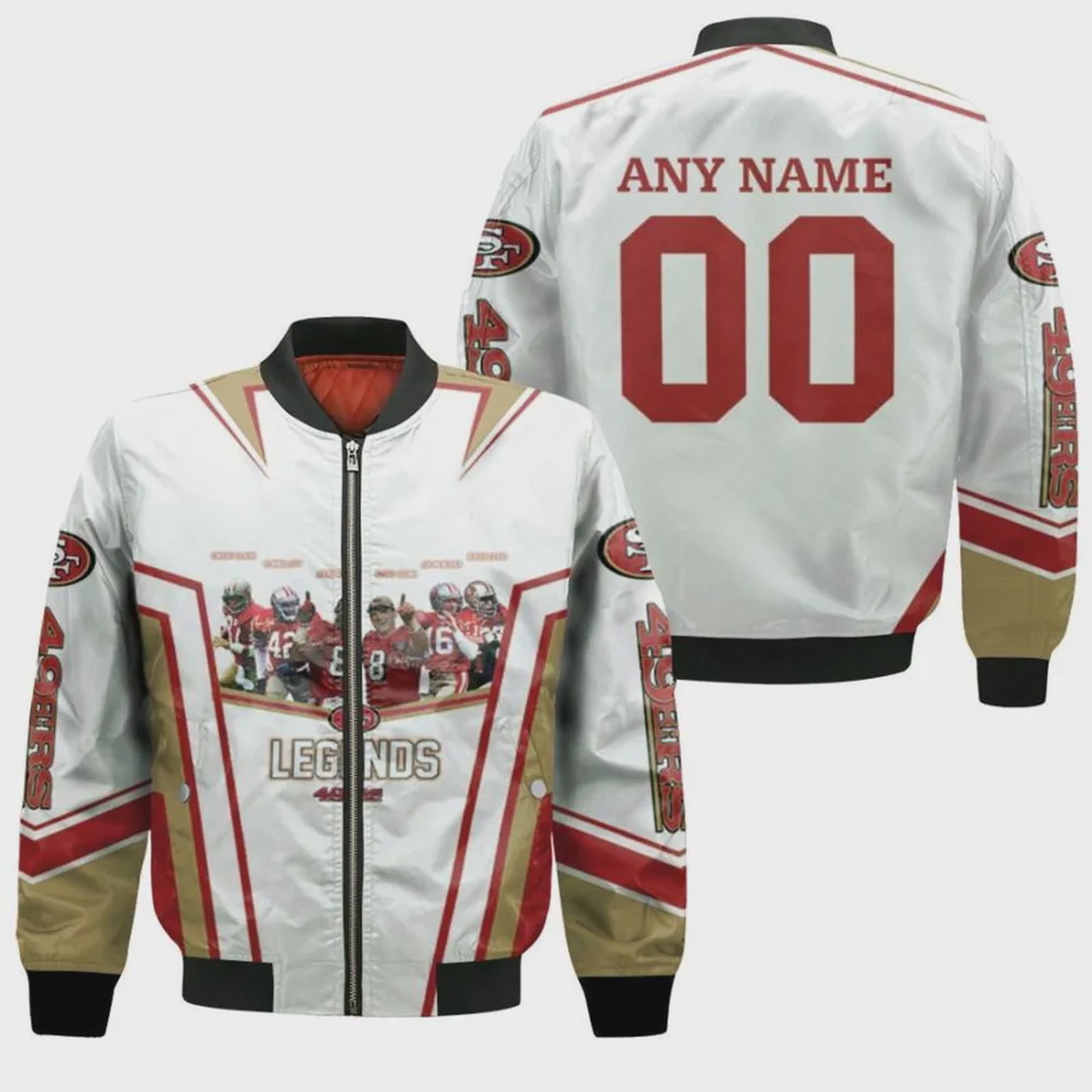 Sportswearmerch San Francisco 49ers NFL Legends Bomber Jacket For Fan