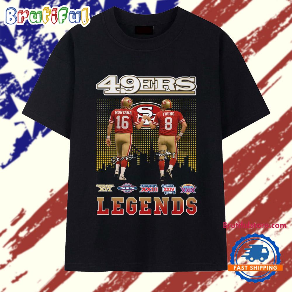Sportswearmerch San Francisco 49Ers NFL Montana Young T Shirt For Fan