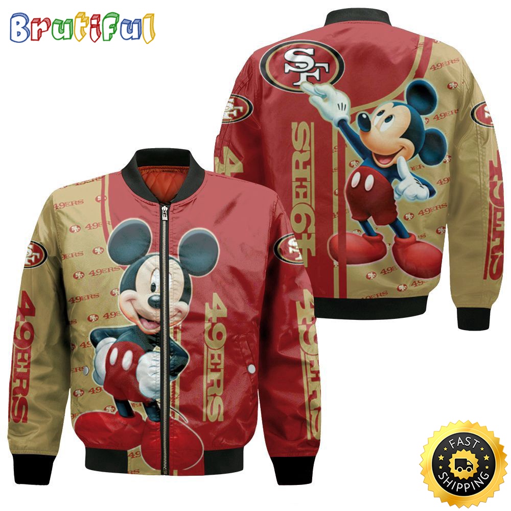 Sportswearmerch San Francisco 49ers NFL Personalized Bomber Jacket Vintage Bomber Looks For Fan