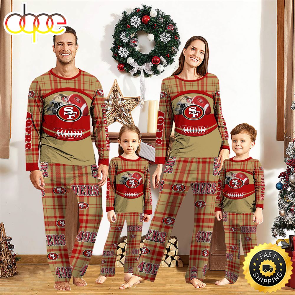 Sportswearmerch San Francisco 49ers NFL Personalized Pajamas Family For Fan