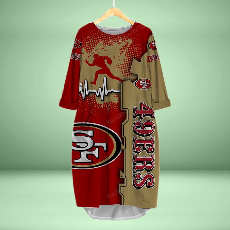 Sportswearmerch San Francisco 49ers NFL Personalized Pocket Dress For Fan