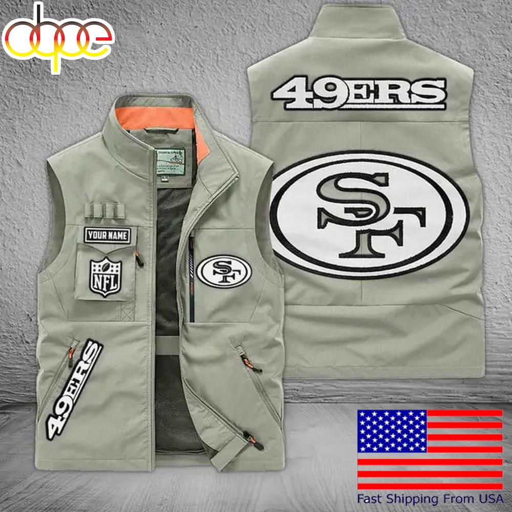 Sportswearmerch San Francisco 49ers NFL Personalized Pocket Vest For Fans For Fan