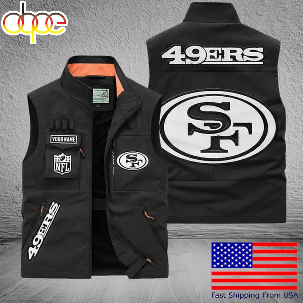 Sportswearmerch San Francisco 49ers NFL Personalized Pocket Vest For Fans For Fan