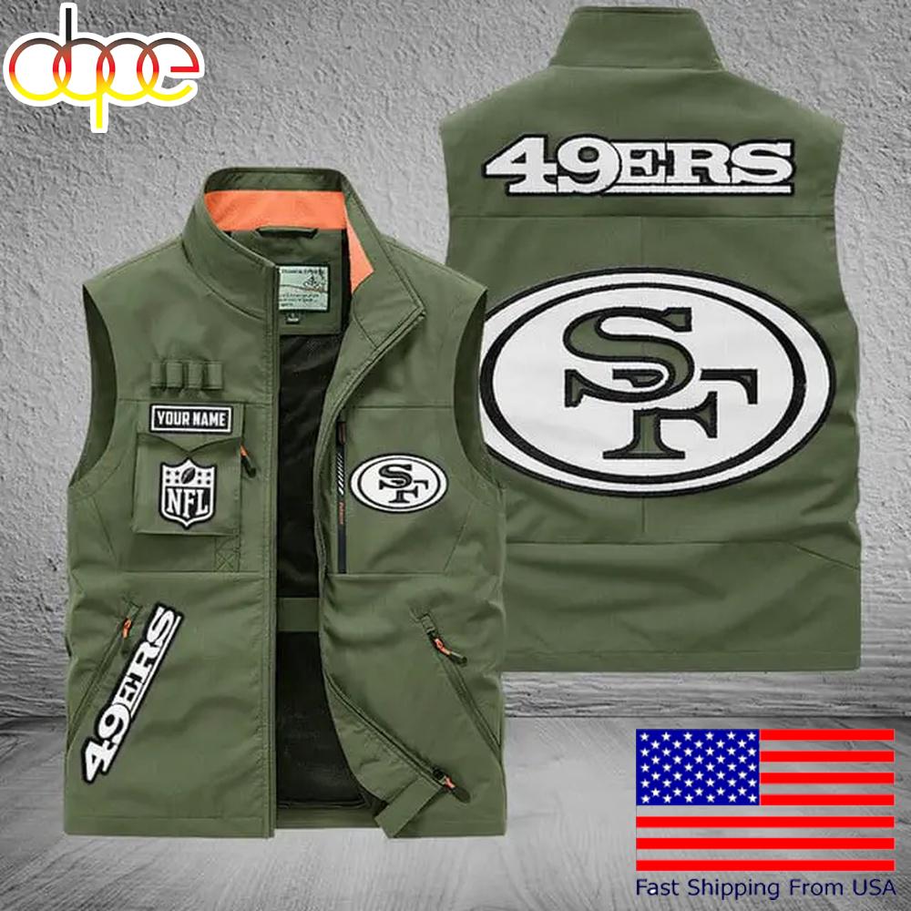 Sportswearmerch San Francisco 49ers NFL Personalized Pocket Vest For Fans For Fan