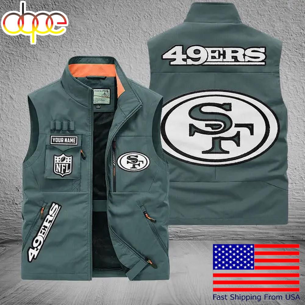 Sportswearmerch San Francisco 49ers NFL Personalized Pocket Vest For Fans For Fan