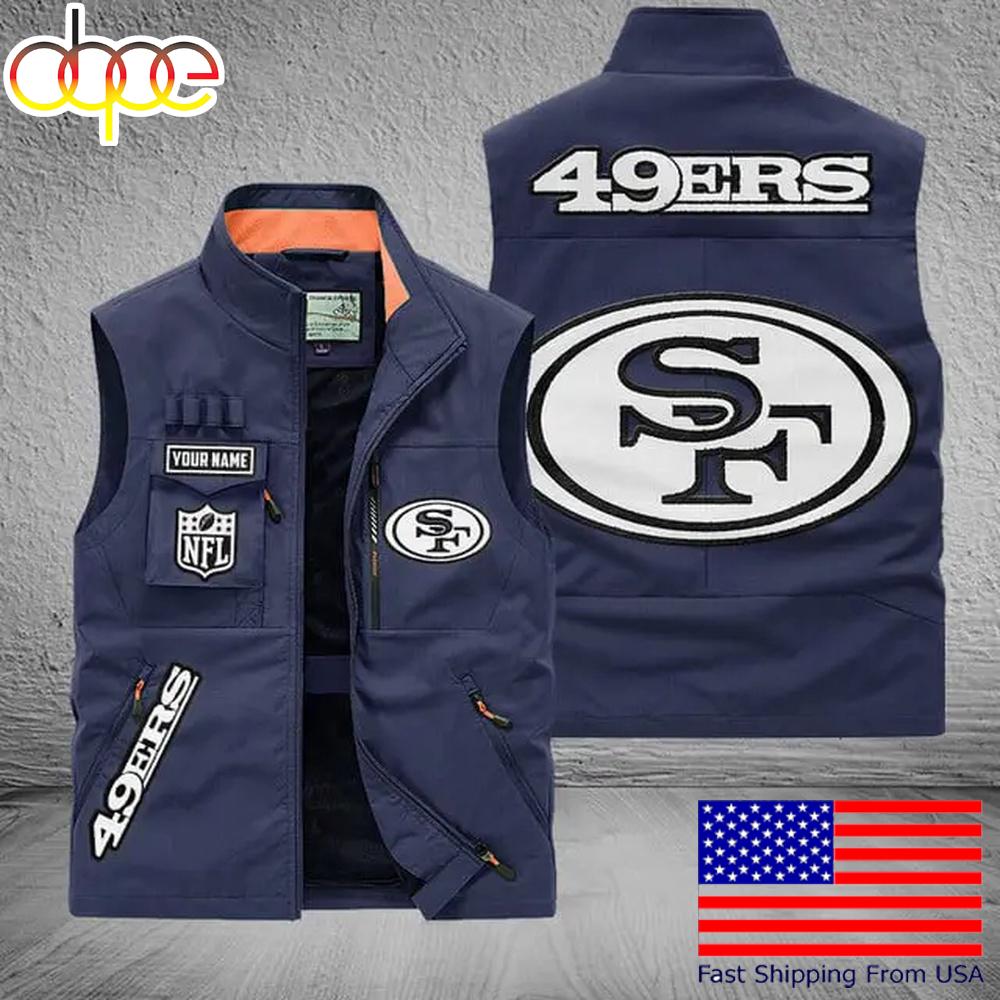 Sportswearmerch San Francisco 49ers NFL Personalized Pocket Vest For Fans For Fan