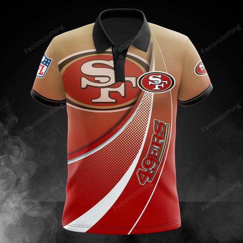 Sportswearmerch San Francisco 49ers NFL Personalized Polo Shirt For Fan