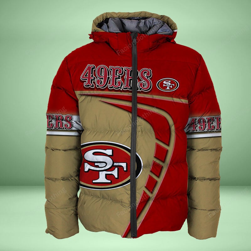 Sportswearmerch San Francisco 49ers NFL Personalized Puffer Jacket For Fan