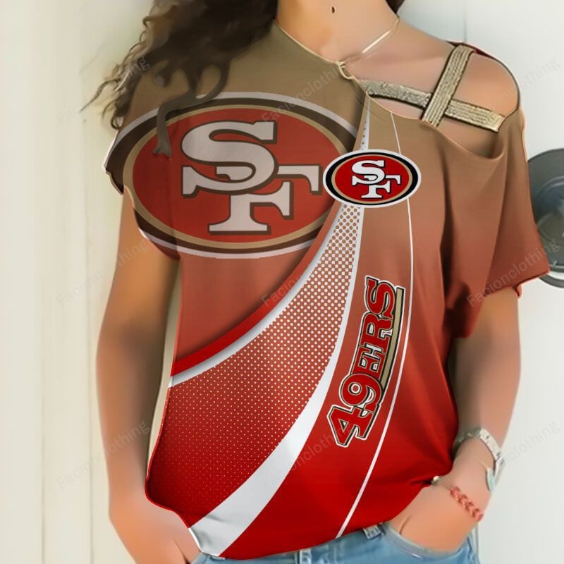 Sportswearmerch San Francisco 49ers NFL Personalized Strapless Short Sleeve For Fan