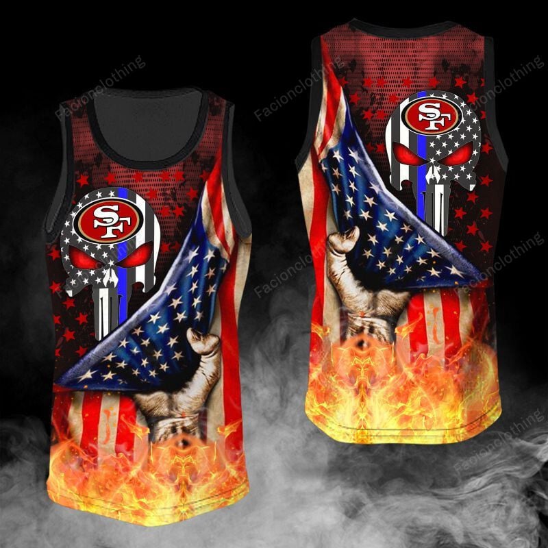 Sportswearmerch San Francisco 49ers NFL Personalized Tanktop For Fan