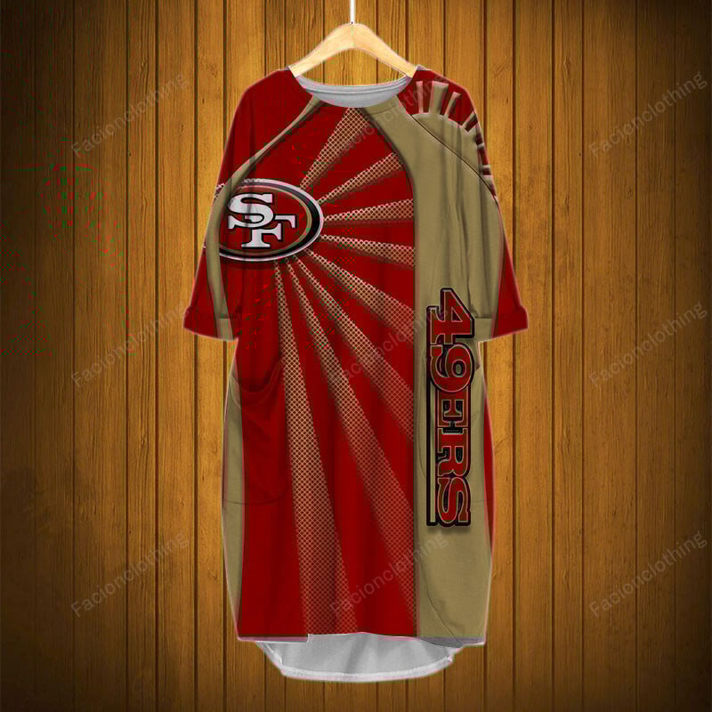 Sportswearmerch San Francisco 49ers NFL Pocket Dress Personalized For Fan
