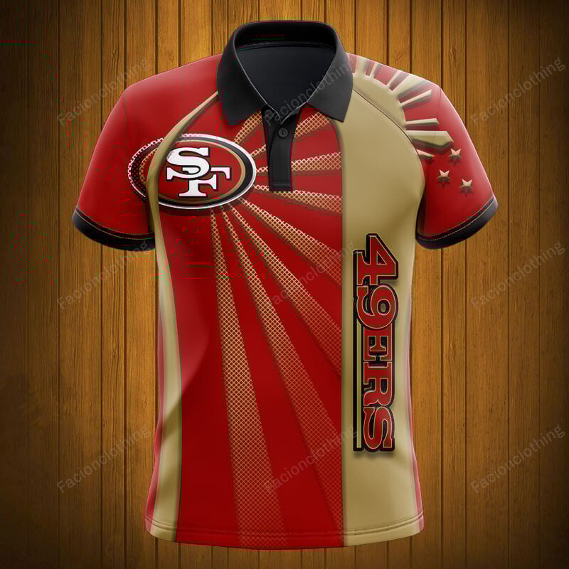 Sportswearmerch San Francisco 49ers NFL Polo Shirt Personalized For Fan