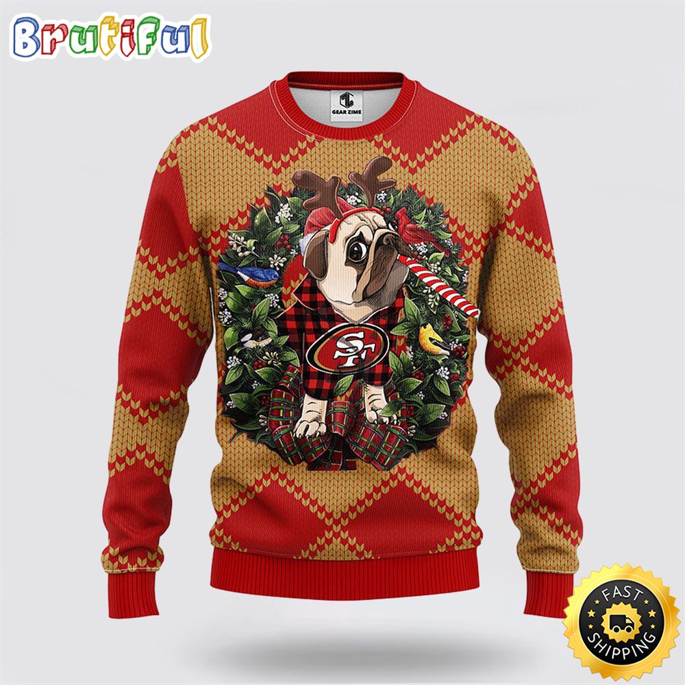 Sportswearmerch San Francisco 49ers NFL Pub Dog Ugly Christmas Sweater For Fan