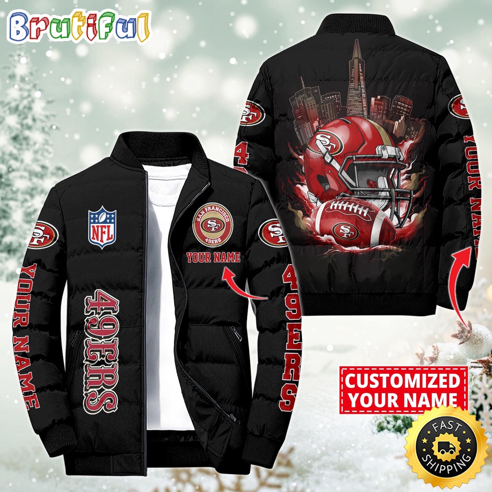 Sportswearmerch San Francisco 49ers NFL Puffer Jacket For Fan
