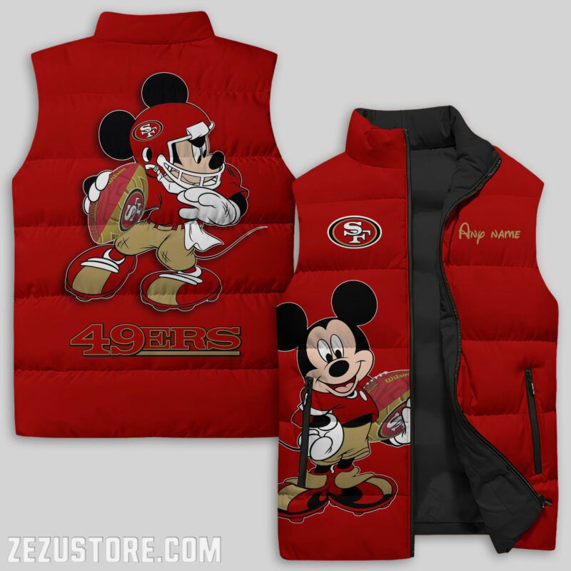Sportswearmerch San Francisco 49ers NFL Sleeveless Puffer Jacket For Fans