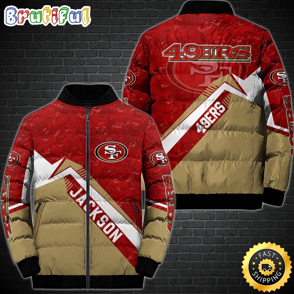 Sportswearmerch San Francisco 49ers NFL Sport Down Puffer Jacket For Fan
