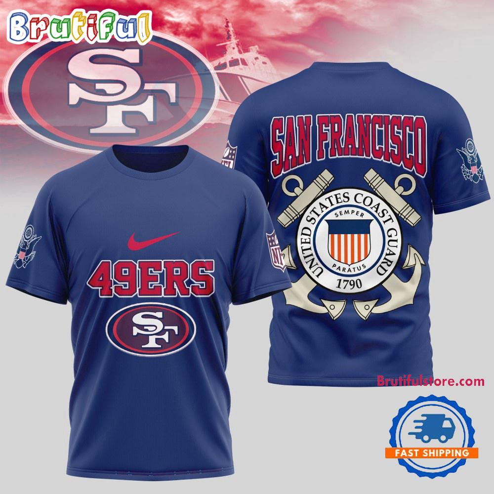 Sportswearmerch San Francisco 49Ers NFL United States Coast Guard T-Shirt For Fan