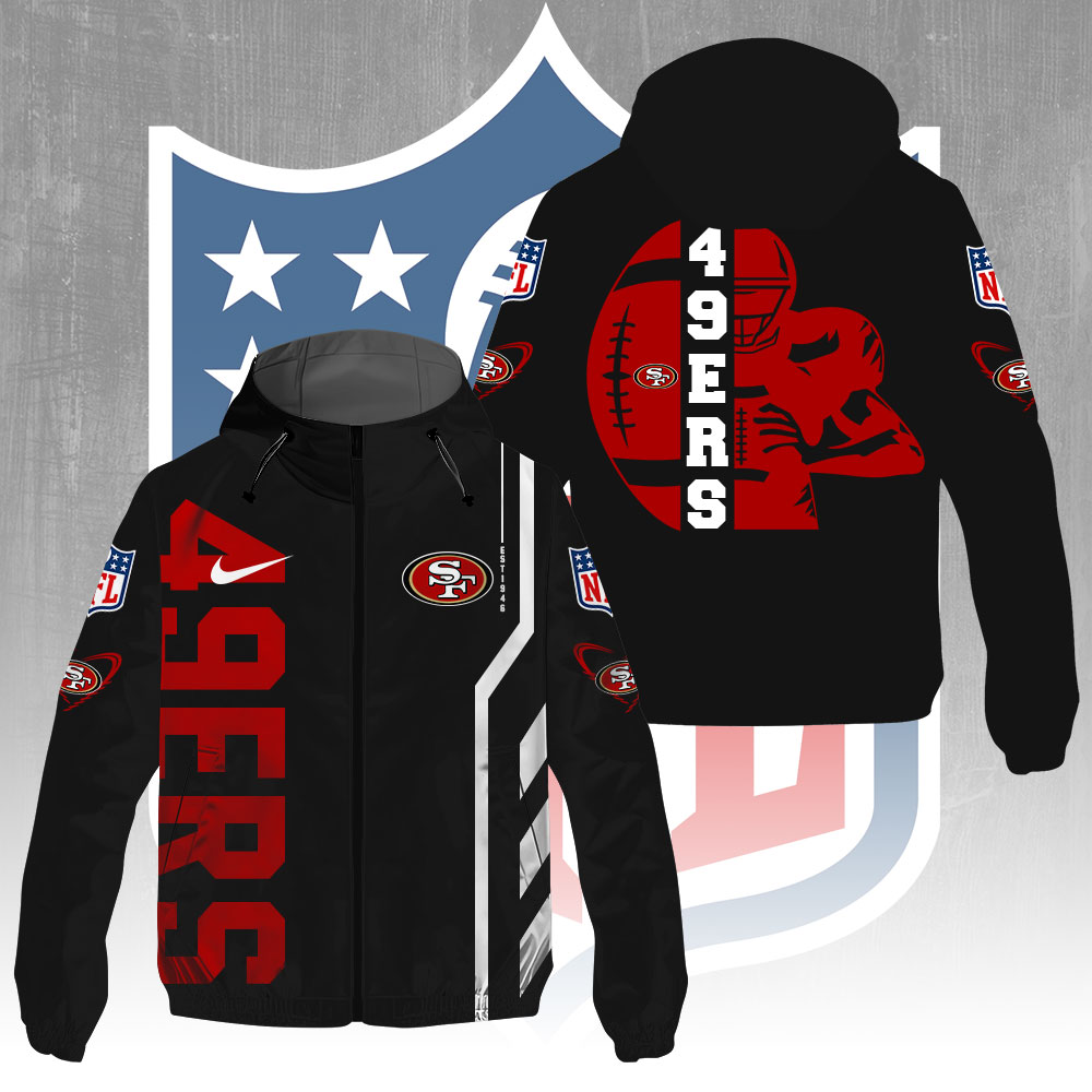 Sportswearmerch San Francisco 49ers NFL Windbreaker Jacket For Fan