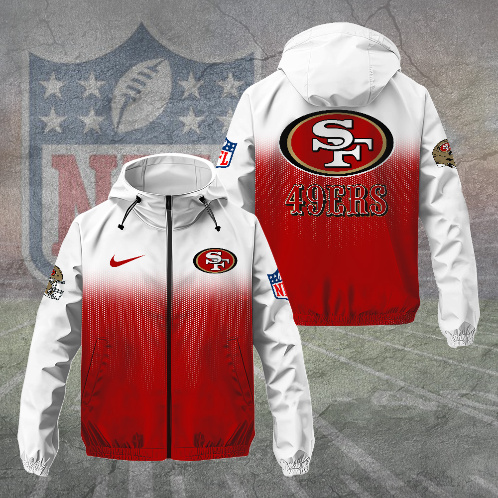 Sportswearmerch San Francisco 49ers NFL Windbreaker Jacket For Fan