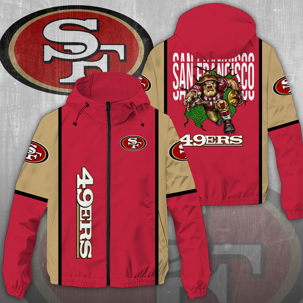 Sportswearmerch San Francisco 49ers NFL Windbreaker Jacket For Fan