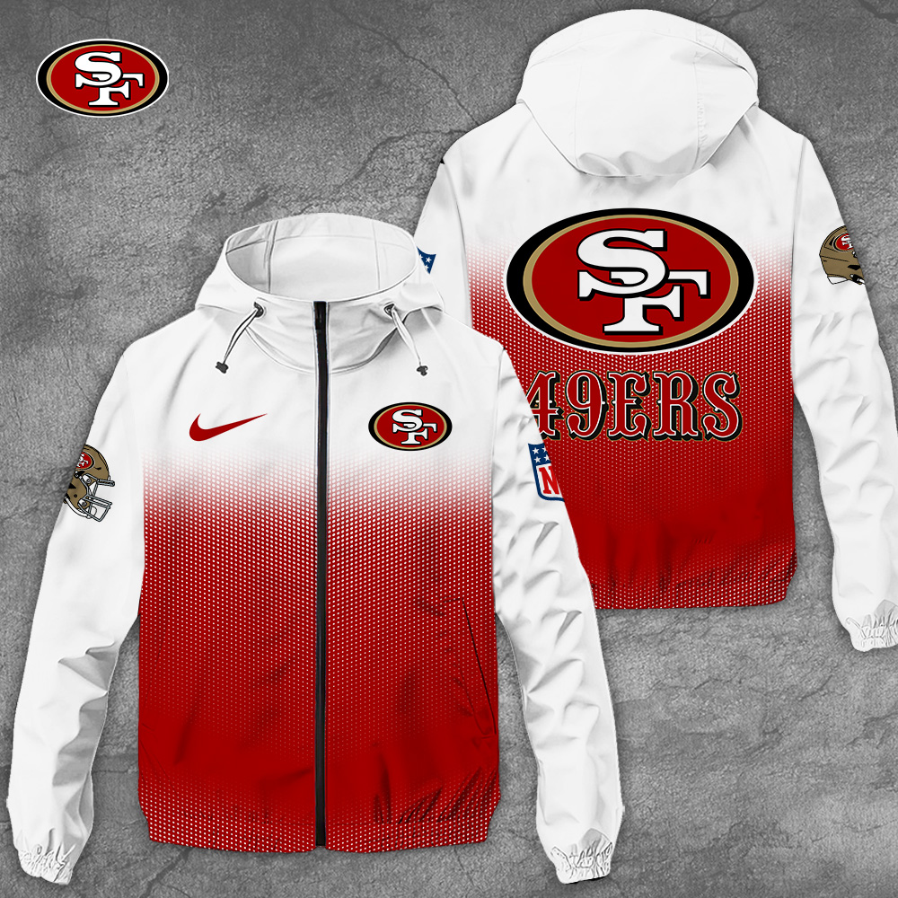 Sportswearmerch San Francisco 49ers NFL Windbreaker Jacket For Fan