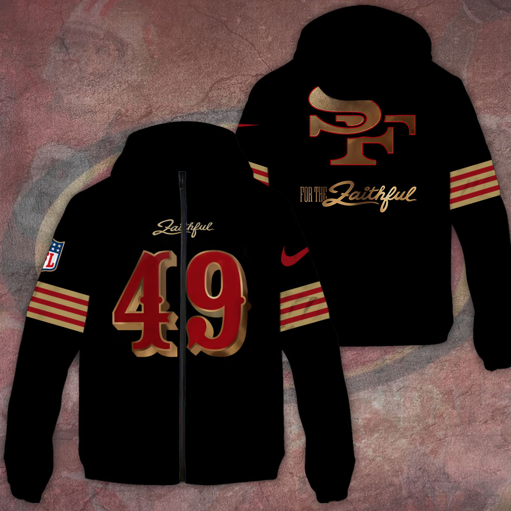 Sportswearmerch San Francisco 49ers NFL Windbreaker Jacket For Fan