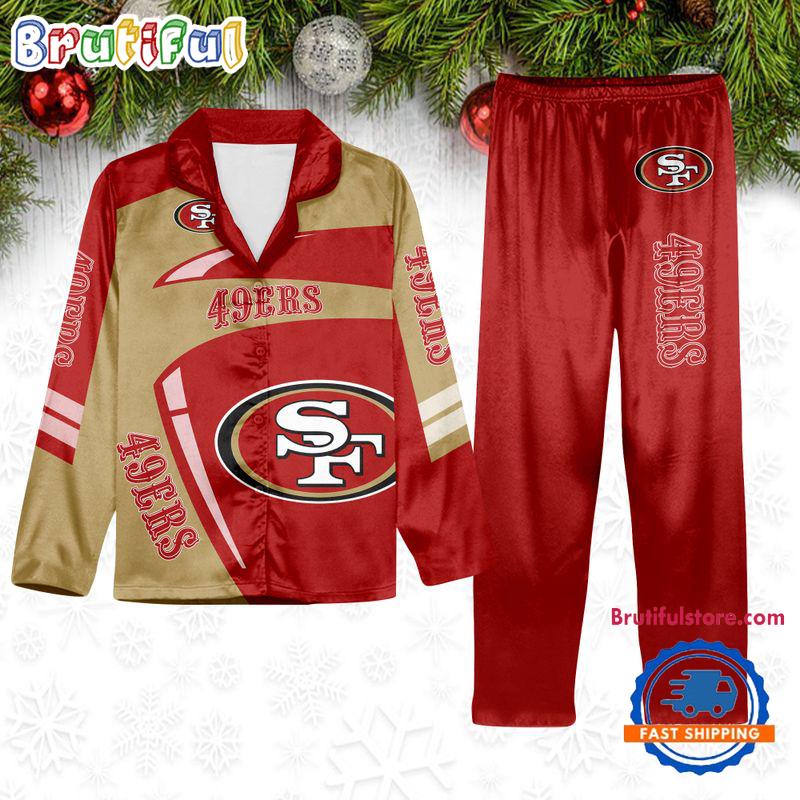 Sportswearmerch San Francisco 49ers NFL Winter Season Personalized Pajamas Set For Fan