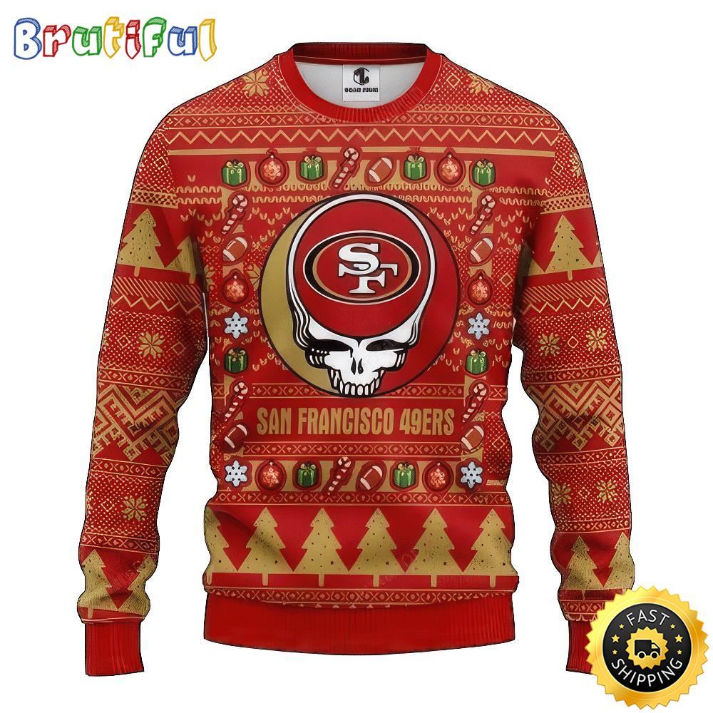 Sportswearmerch San Francisco 49ers NHL Personalized Christmas Sweater For Fan