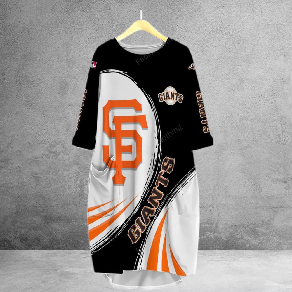 Sportswearmerch San Francisco Giants MLB Personalized Pocket Dress For Fan
