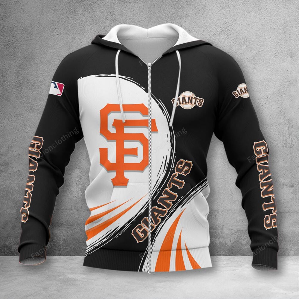 Sportswearmerch San Francisco Giants MLB Personalized Zip Hoodie For Fan