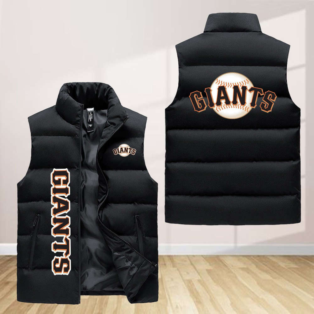 Sportswearmerch San Francisco Giants MLB Sleeveless Puffer Jacket For Fans