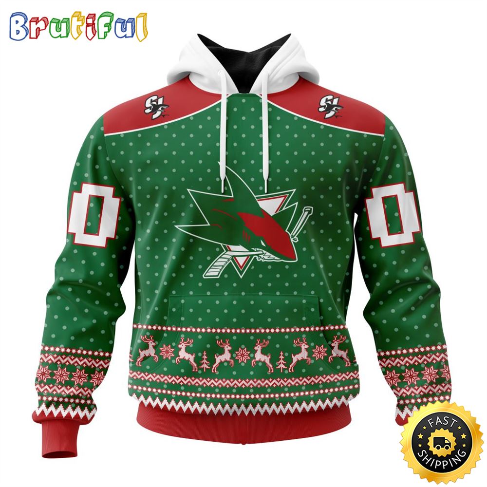 Sportswearmerch San Jose Sharks NHL Chistmas Hoodie For Fan