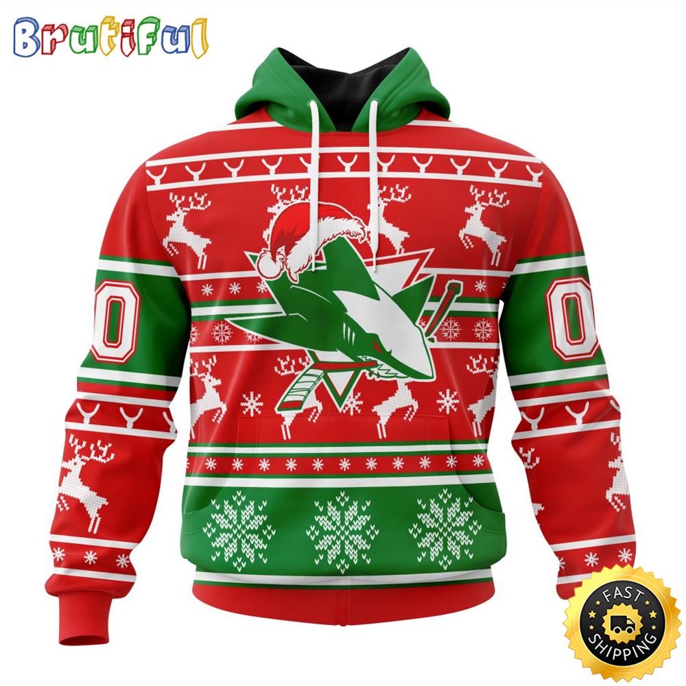 Sportswearmerch San Jose Sharks NHL Christmas Hoodie For Fan