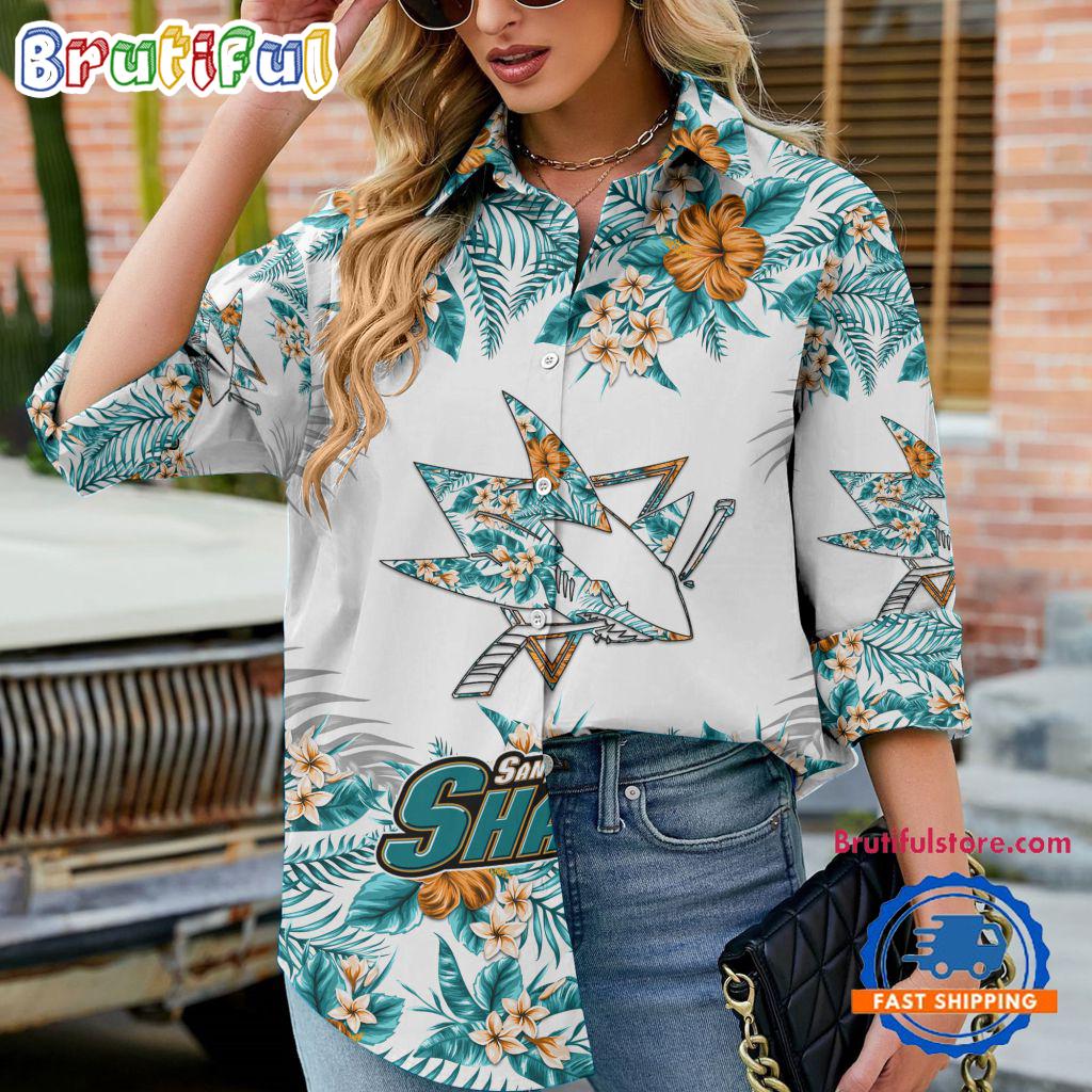 Sportswearmerch San Jose Sharks NHL Special Hockey Women's Casual Shirt For Fan