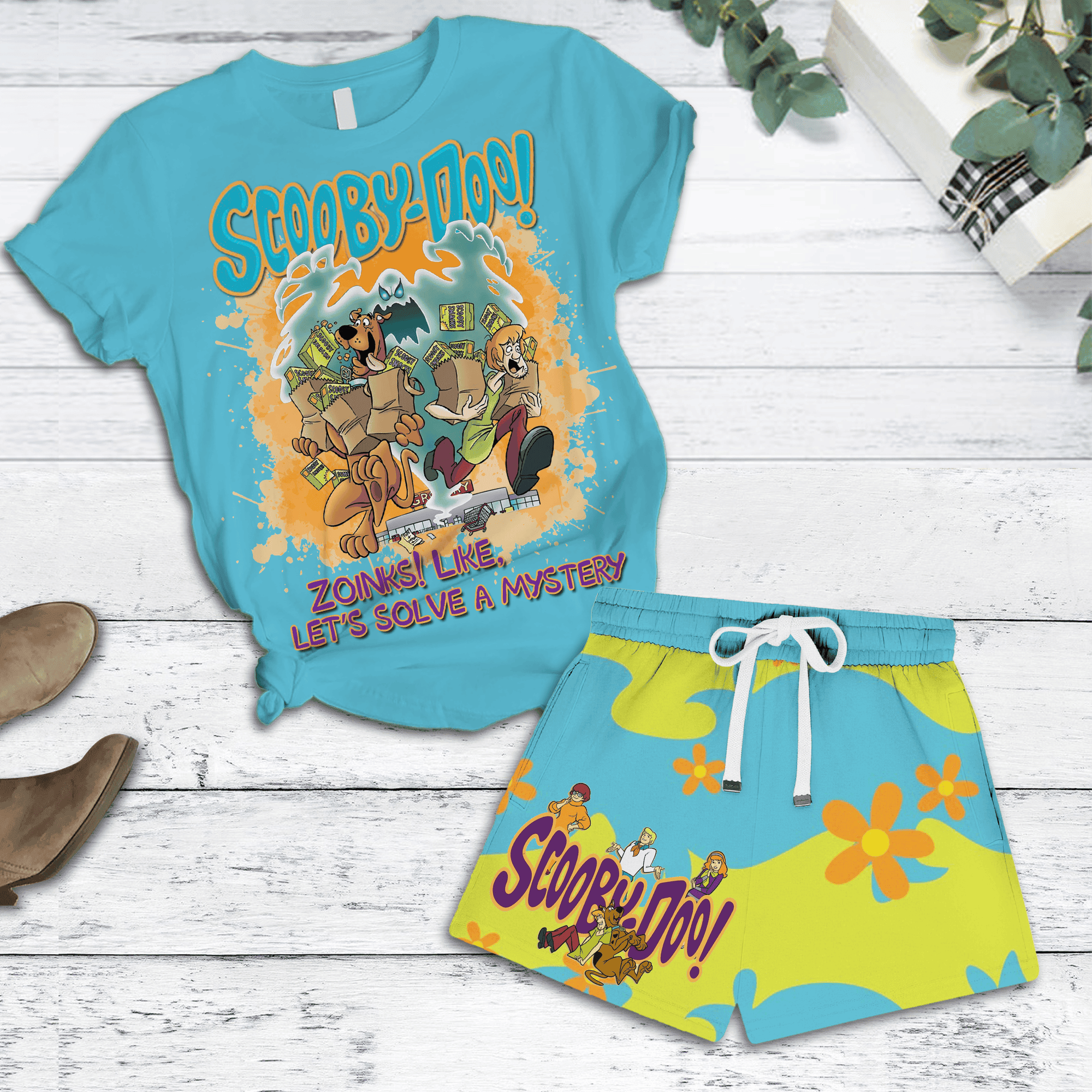 Sportswearmerch Scooby-Doo Short Pajamas Set Gifts For Fans