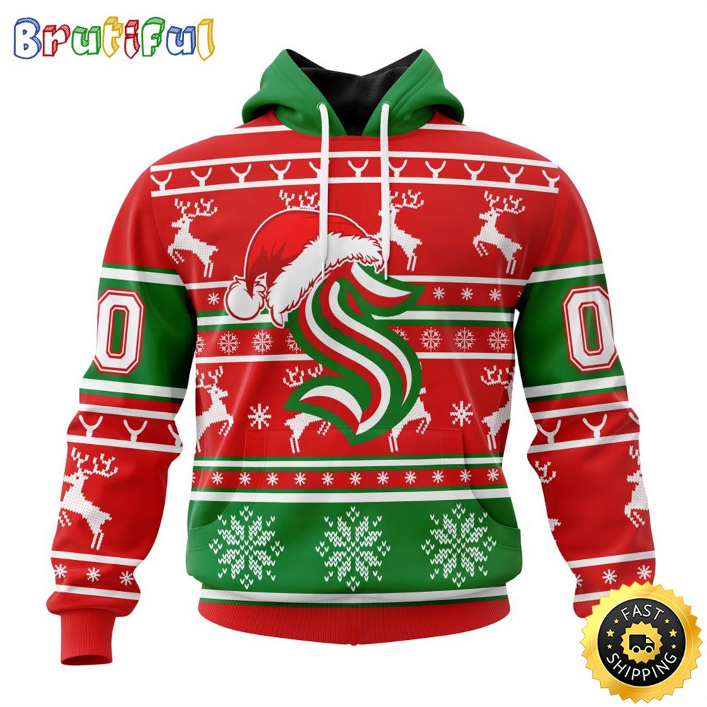 Sportswearmerch Seattle Kraken NHL Christmas Hoodie For Fan