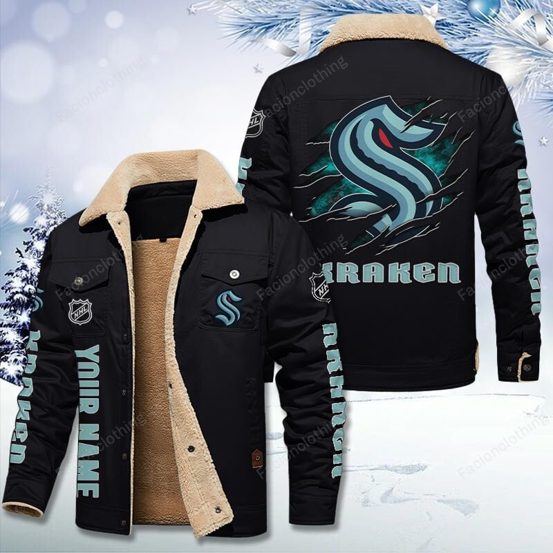Sportswearmerch Seattle Kraken NHL Personalized Cotton Jacket For Fan
