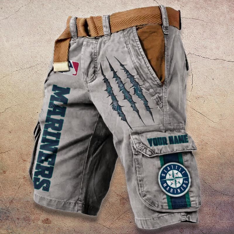 Sportswearmerch Seattle Mariners MLB Denim Short For Fan