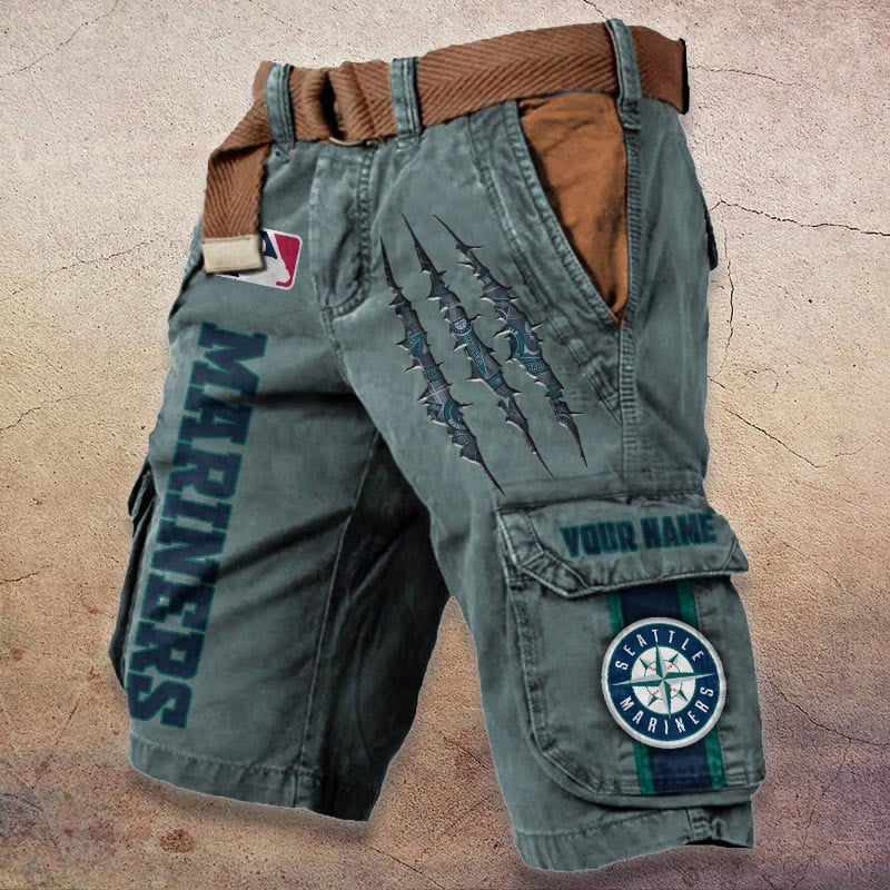 Sportswearmerch Seattle Mariners MLB Denim Short For Fan