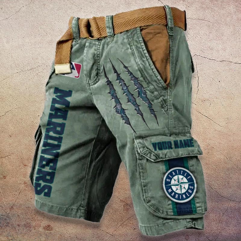Sportswearmerch Seattle Mariners MLB Denim Short For Fan