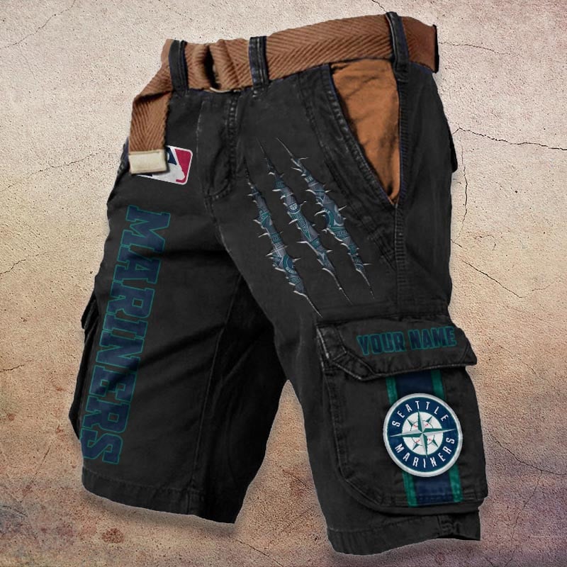 Sportswearmerch Seattle Mariners MLB Denim Short For Fan