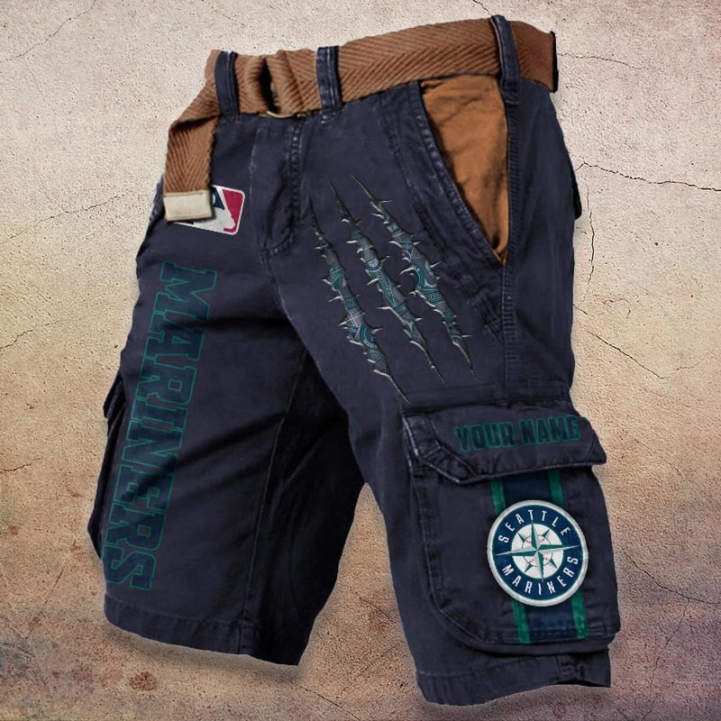 Sportswearmerch Seattle Mariners MLB Denim Short For Fan