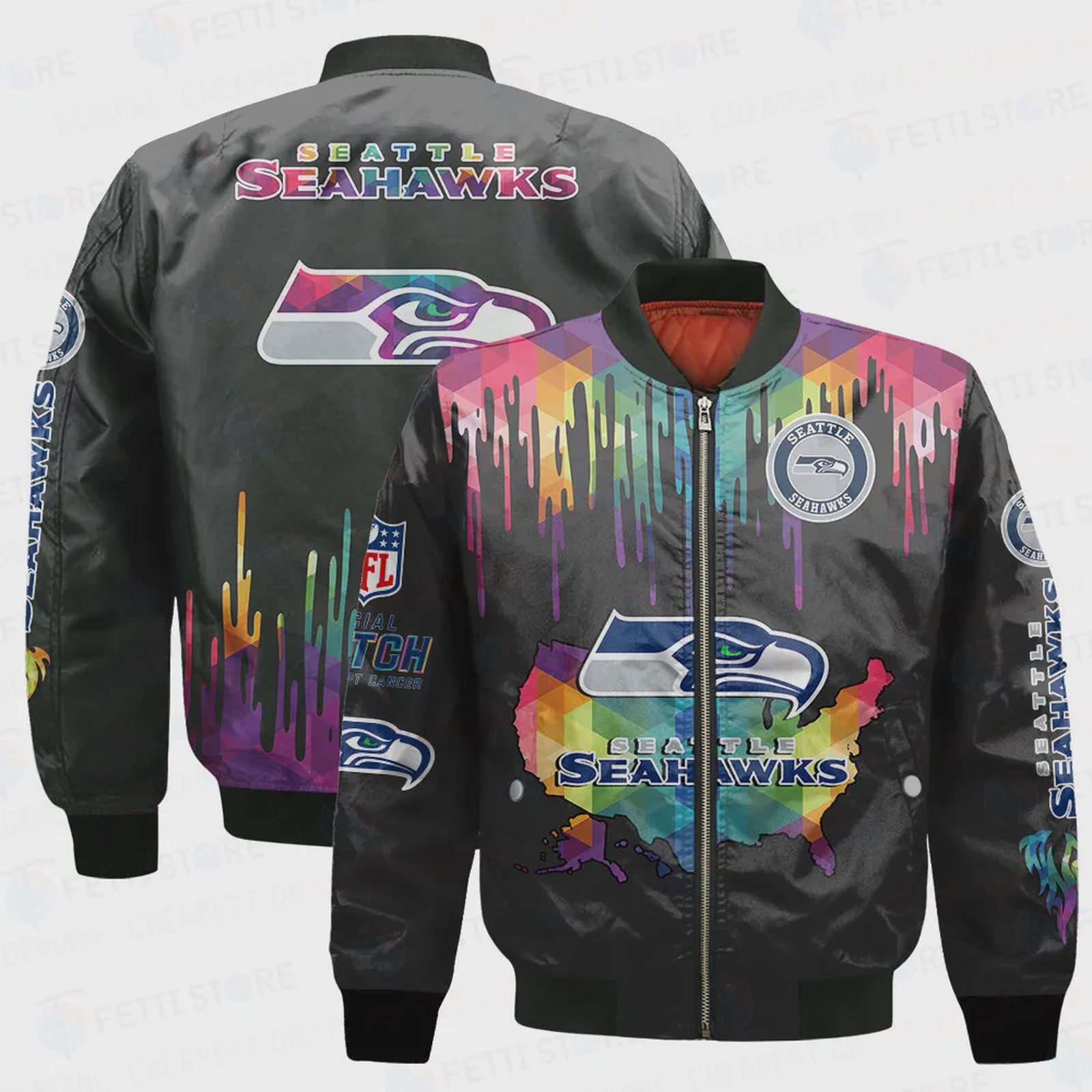 Sportswearmerch Seattle Seahawk NFL Bomber Jacket For Fan