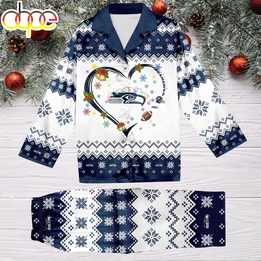 Sportswearmerch Seattle Seahawks NFL Christmas Personalized Pajamas For Fan