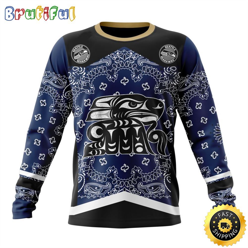 Sportswearmerch Seattle Seahawks NFL Crewneck Classic Style Personalized Sweater For Fan