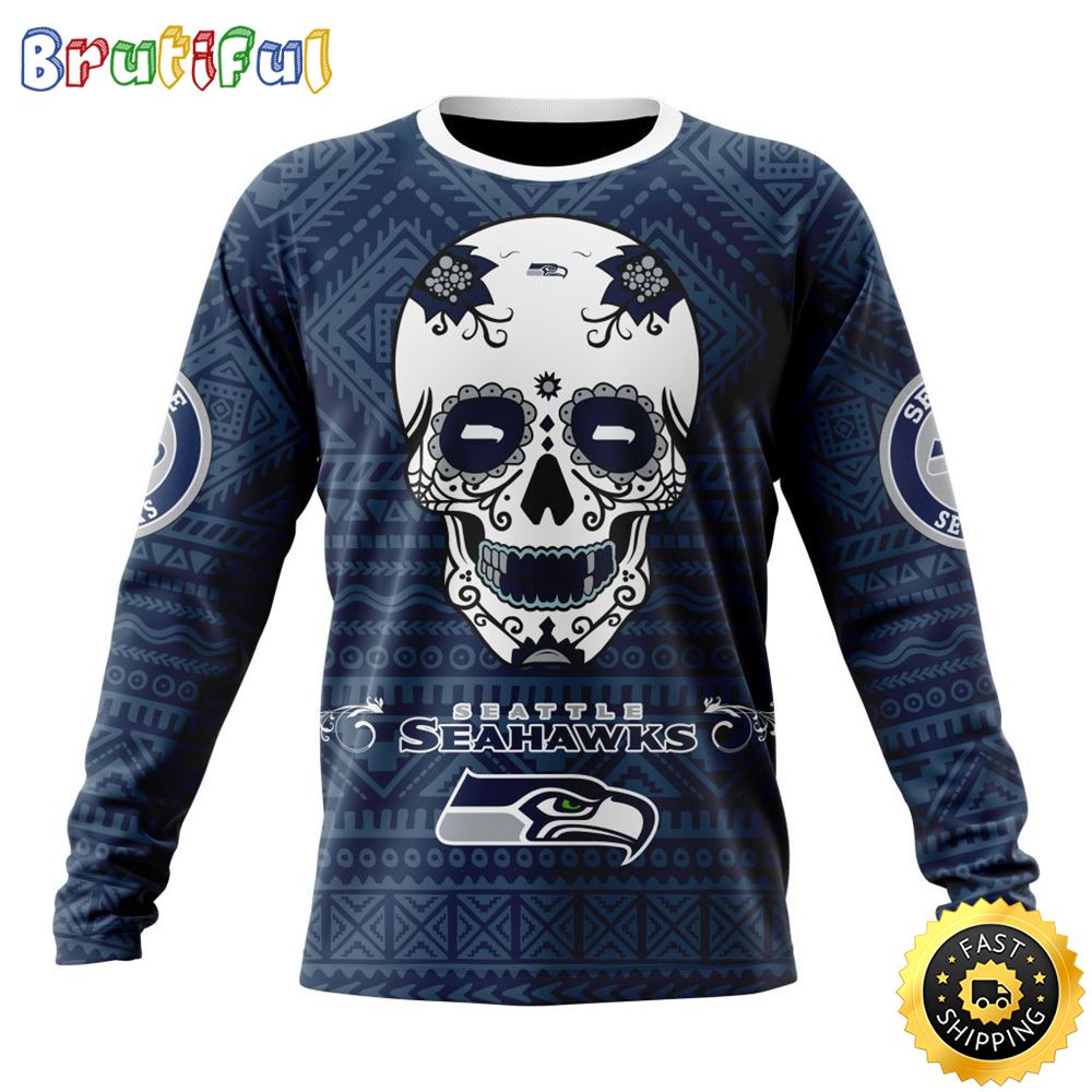 Sportswearmerch Seattle Seahawks NFL Crewneck Personalized Sweater For Fan