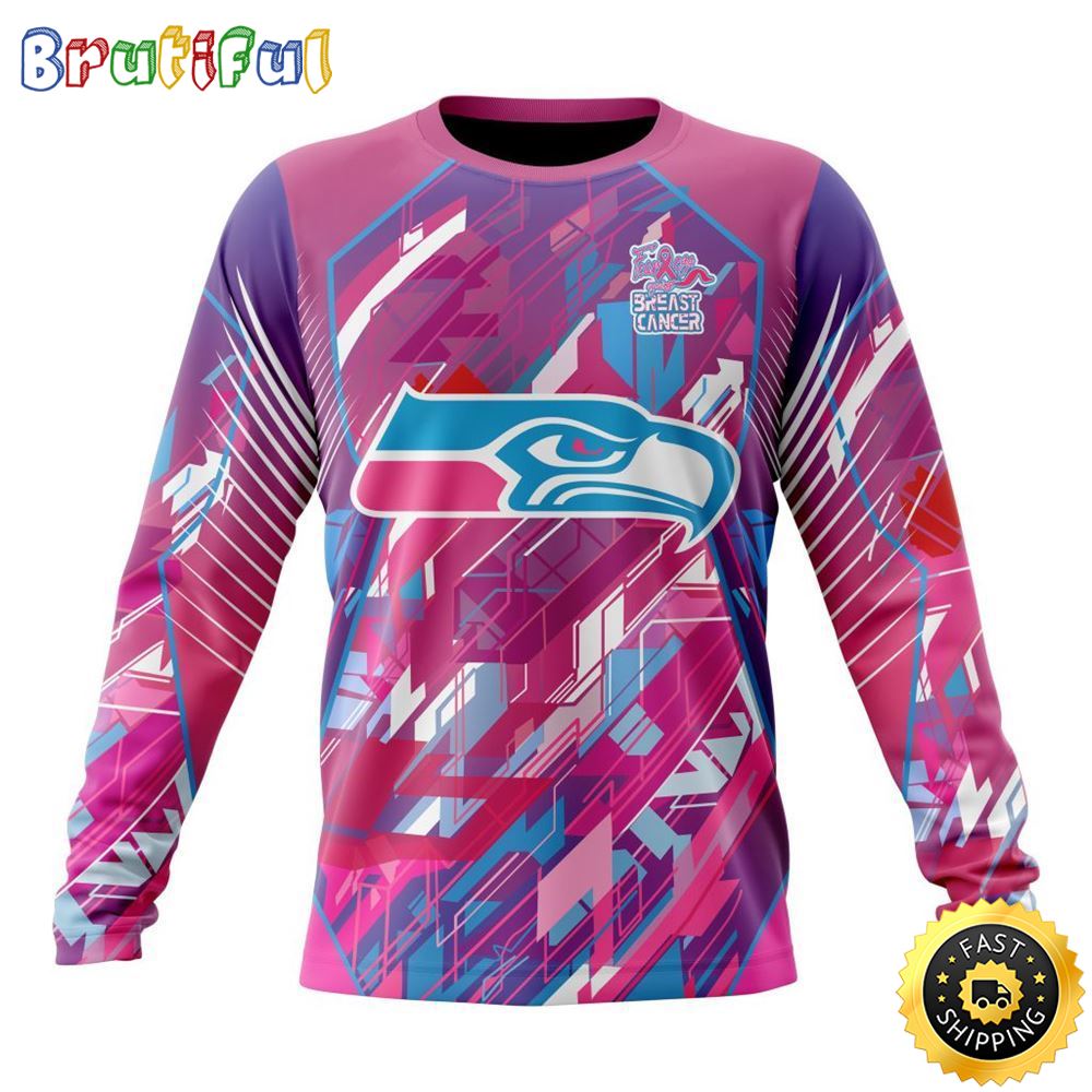 Sportswearmerch Seattle Seahawks NFL For Breast Cancer Survivors Personalized Sweater For Fan
