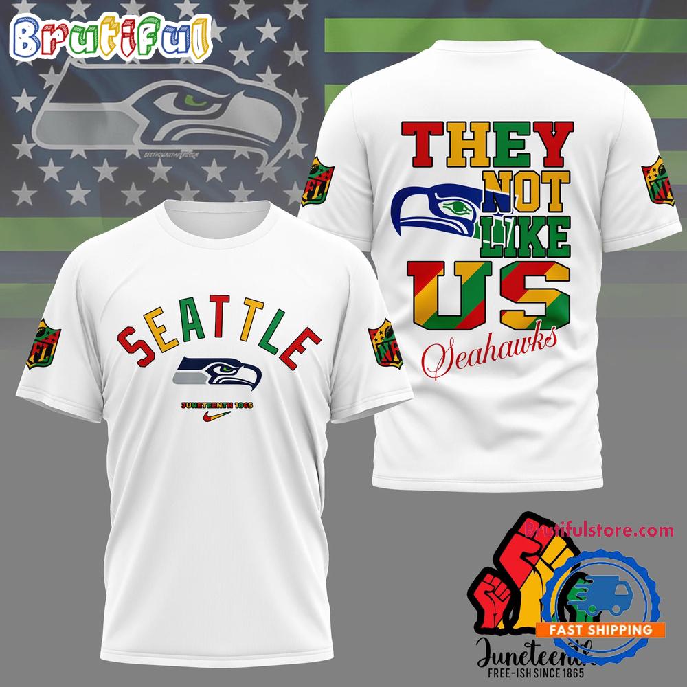 Sportswearmerch Seattle Seahawks NFL Juneteenth Freedom Day T-Shirt For Fan